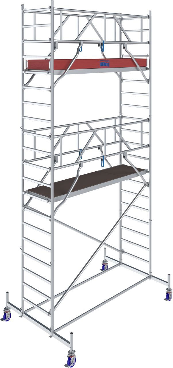 Krause STABILO Professional gurulóállvány, 10 -es sorozat, mezőméret: 2.5 m x 0.75 m, munkamagasság: 6.4 m termék fő termékképe