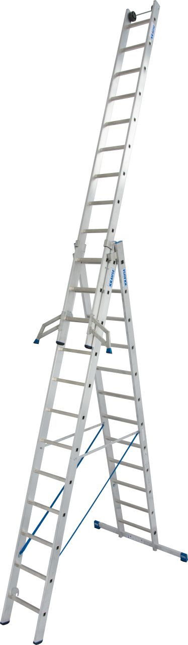 Krause STABILO Professional háromrészes létrafokos sokcélú létra, 3x12 fokos termék fő termékképe