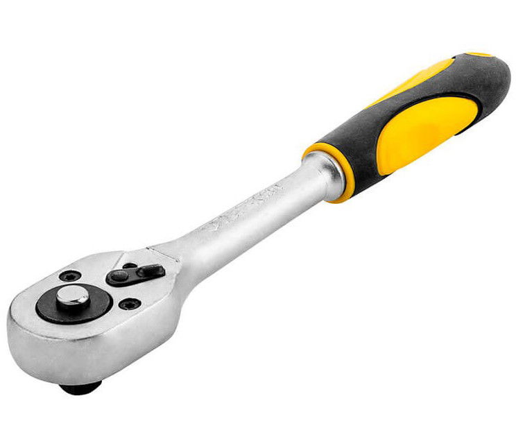 Topex 38D521 racsnis hajtókar, 3/8"-os, 45-fogú, CrV acél, 200 mm termék fő termékképe