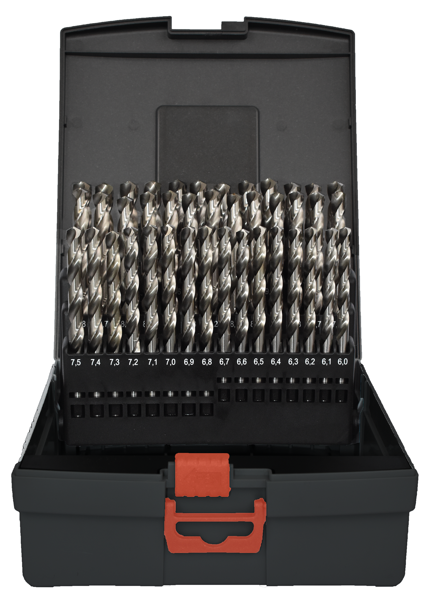 Abraboro HSS-GS 41 részes fémfúró készlet, műanyag dobozban termék fő termékképe