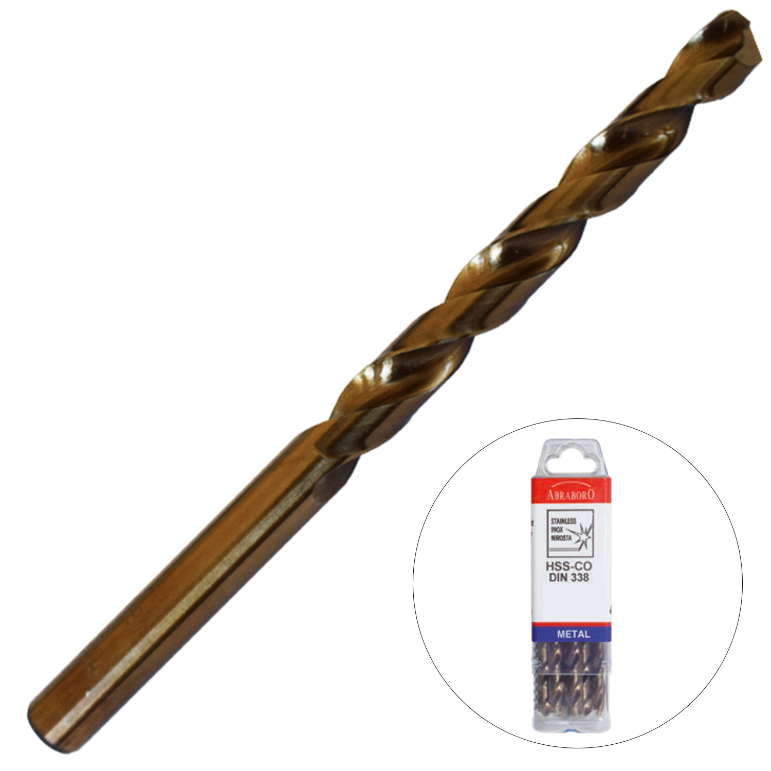 Abraboro 9 x 125 / 81 mm HSS-Co fémcsigafúró X-Pack, 10 db/csomag termék fő termékképe