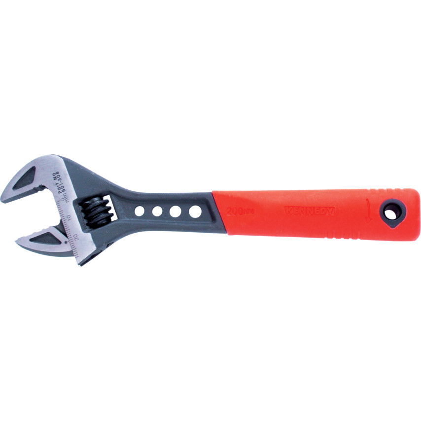 KENNEDY 200 mm / 8" puha fogású állítható csavarkulcs, foszfatált termék fő termékképe