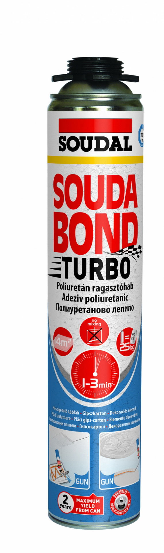 Soudal Soudabond Turbo ragasztóhab, pisztolyos, 750 ml termék fő termékképe