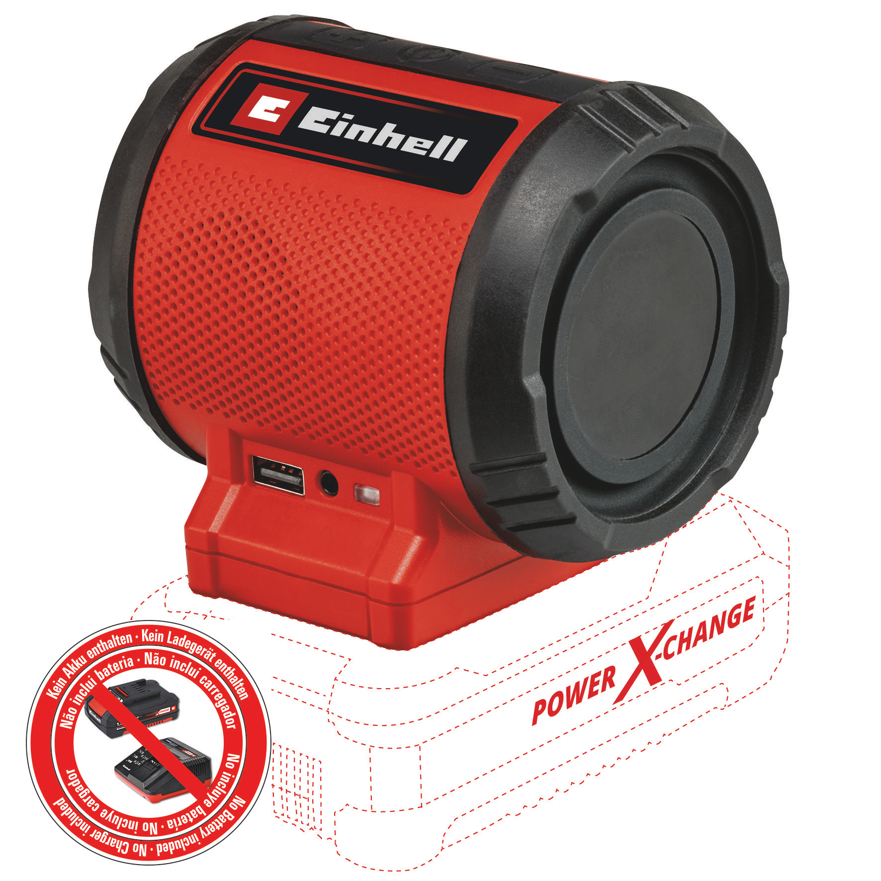 EINHELL TC-SR 18 Li BT - Solo akkus hangszóró (akku és töltő nélkül, kartonban) termék fő termékképe