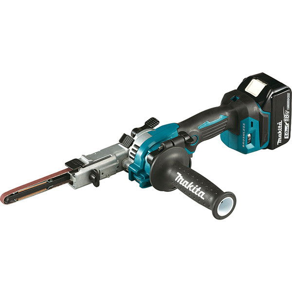 Makita DBS180RTJ akkumulátoros keskeny szalagcsiszoló (2 x 5.0 Ah Li-ion akkuval, MAKPAC kofferben) termék fő termékképe