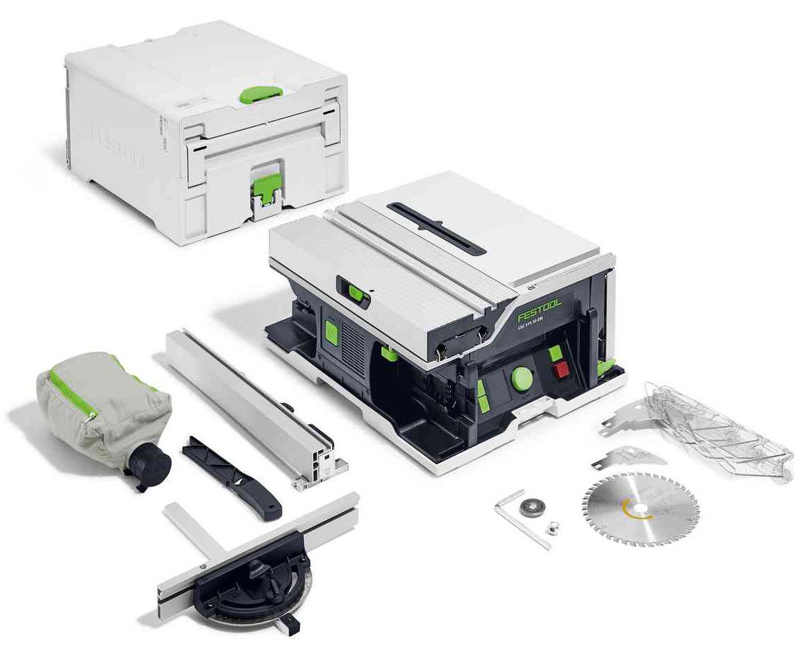 Festool CSC SYS 50 EB-Basic akkus szénkefe nélküli asztali körfűrész (akku és töltő nélkül) termék fő termékképe