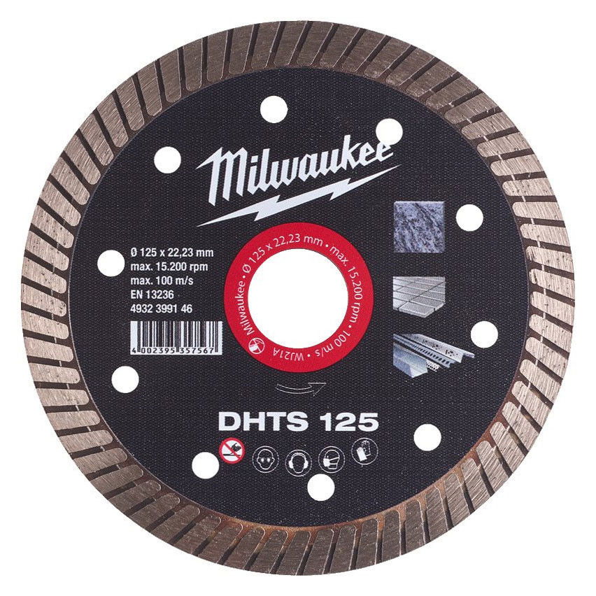 Milwaukee DHTS gyémánt vágótárcsa, turbo, Ø125 mm termék fő termékképe