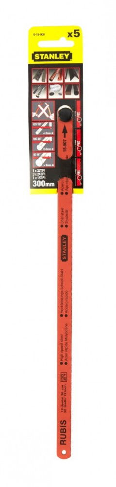 Stanley 0-15-900 RUBIS fémfűrészlap készlet, 5 db/csomag termék fő termékképe