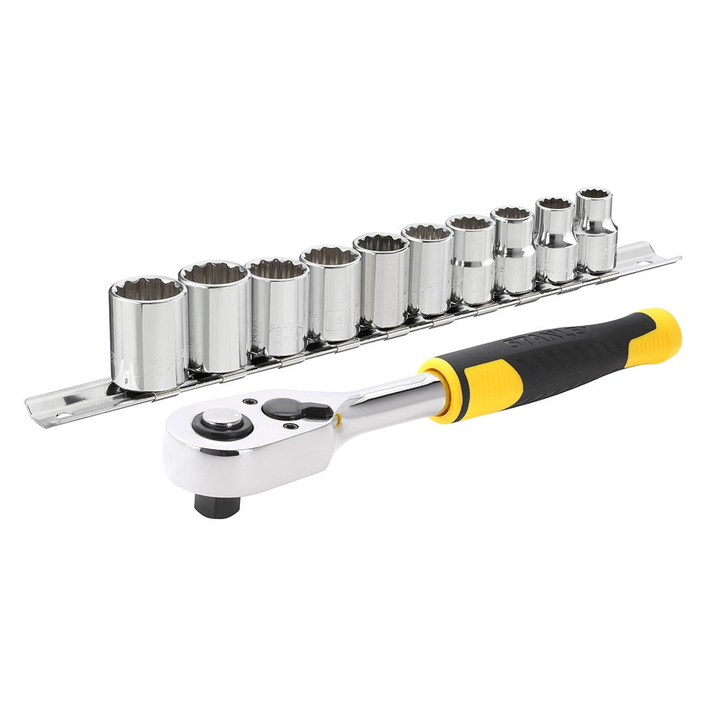 Stanley STMT82670-0 3/8" dugókulcs készlet 5 fokonkénti fogazással, 11 részes termék fő termékképe