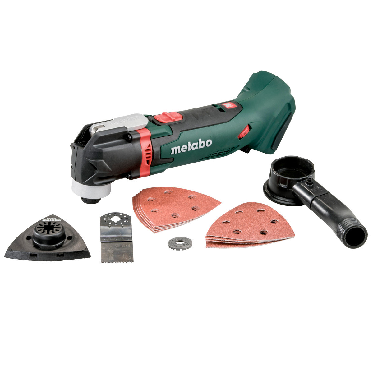 METABO MT 18 LTX akkumulátoros multiszerszám (akku és töltő nélkül, kartonban) + tartozékok termék fő termékképe