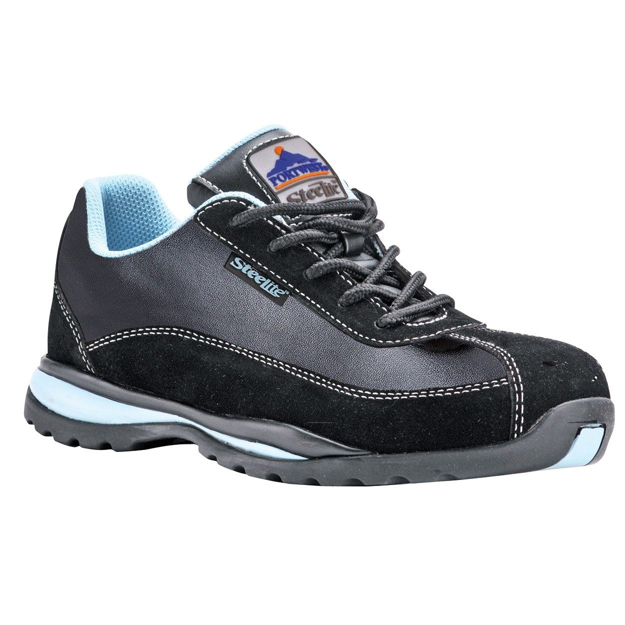 Portwest FW39 - Steelite női félcipő S1P HRO, fekete/kék termék fő termékképe